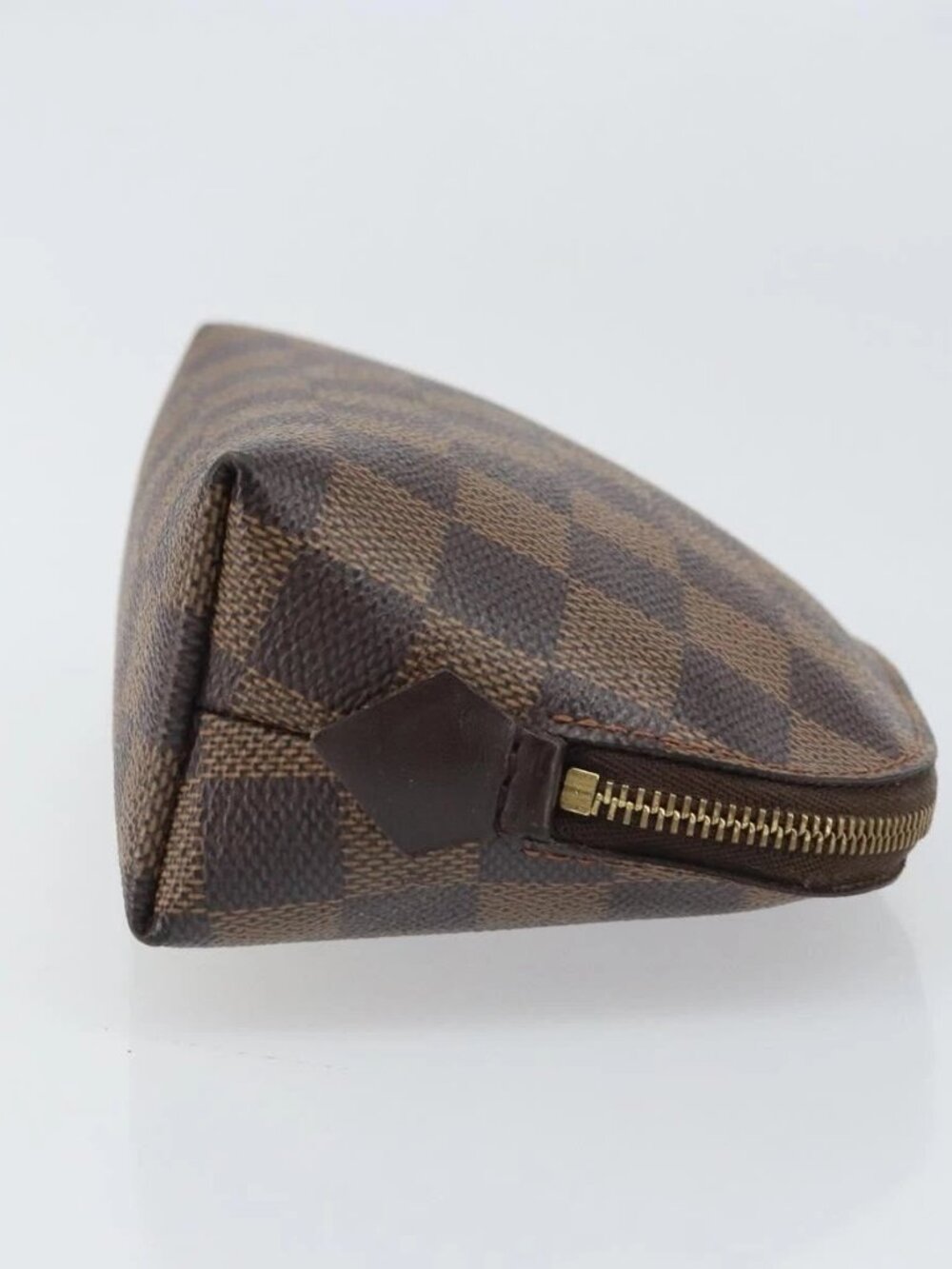 LOUIS VUITTON Damier Ebene Pochette Cosmetic PM Pouch N47516 LV Auth 169121 - Picture 3 of 16